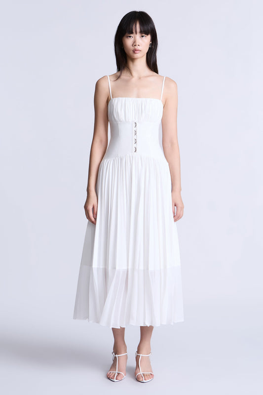 BCBGMAXAZRIA Sara Dress White