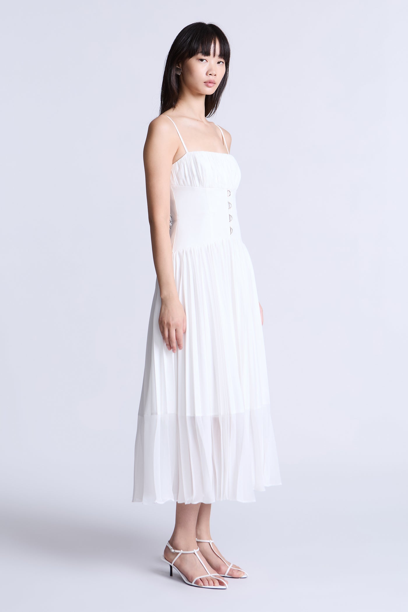 BCBGMAXAZRIA Sara Dress White