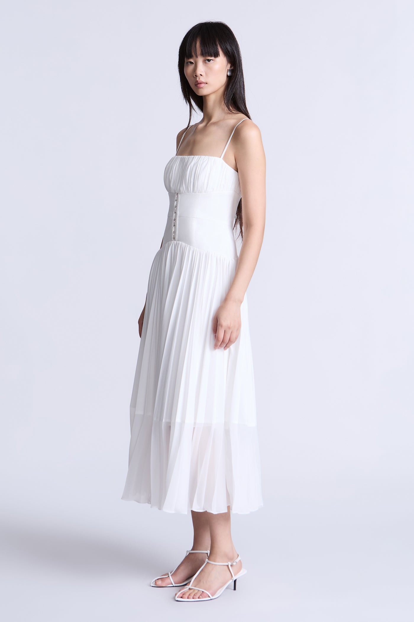 BCBGMAXAZRIA Sara Dress White
