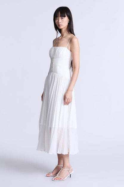 BCBGMAXAZRIA Sara Dress White