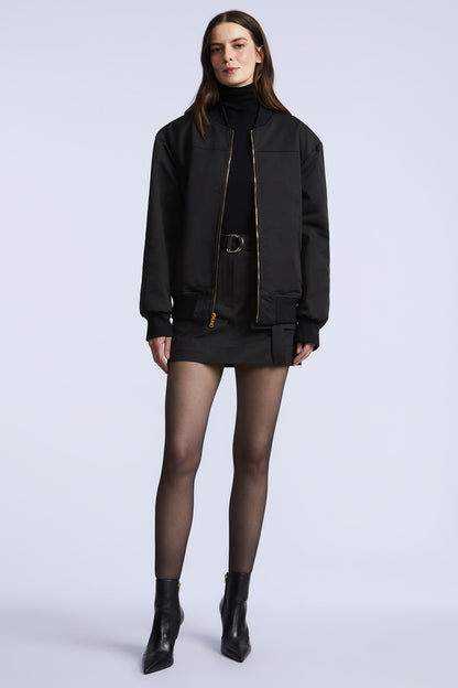 BCBGMAXAZRIA Arina Bomber Jacket Secret Garden Print