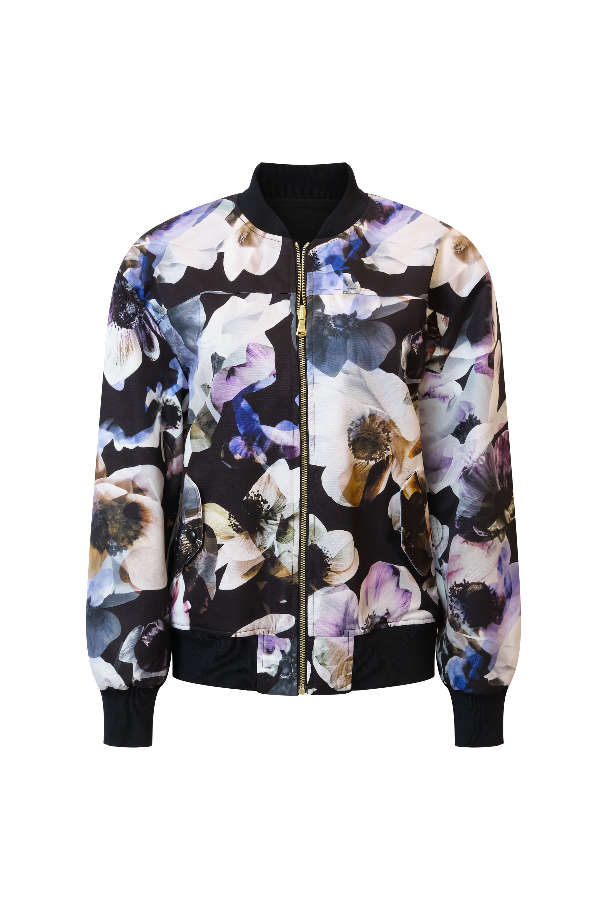 BCBGMAXAZRIA Arina Bomber Jacket Secret Garden Print