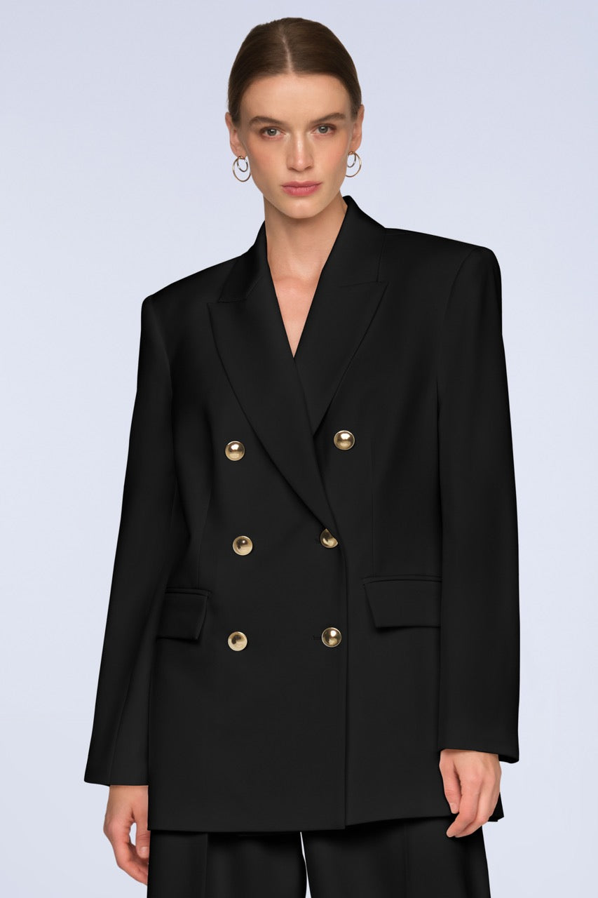 BCBGMAXAZRIA Tonya Blazer Black
