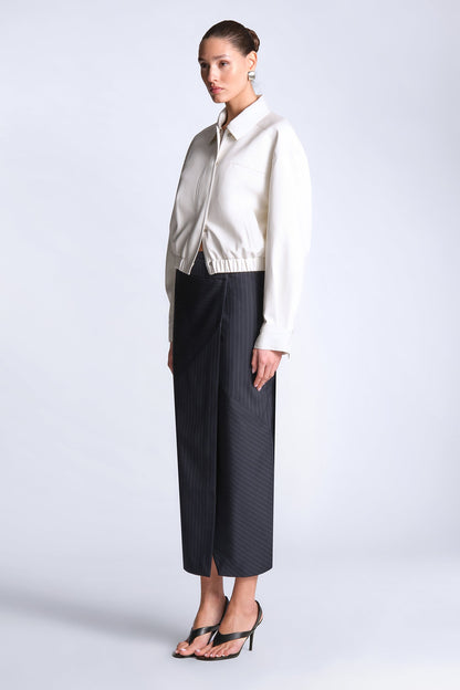 BCBGMAXAZRIA Maya Jacket Snow White