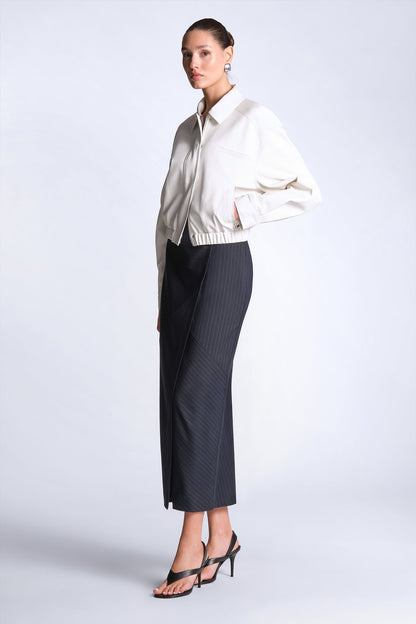 BCBGMAXAZRIA Maya Jacket Snow White