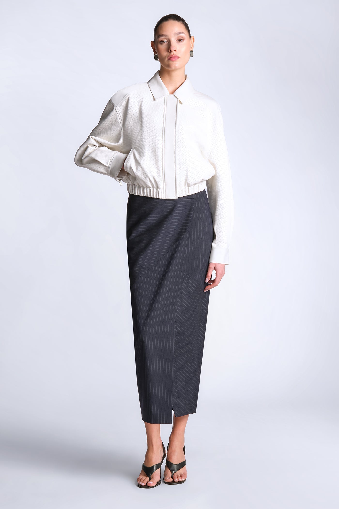 BCBGMAXAZRIA Maya Jacket Snow White