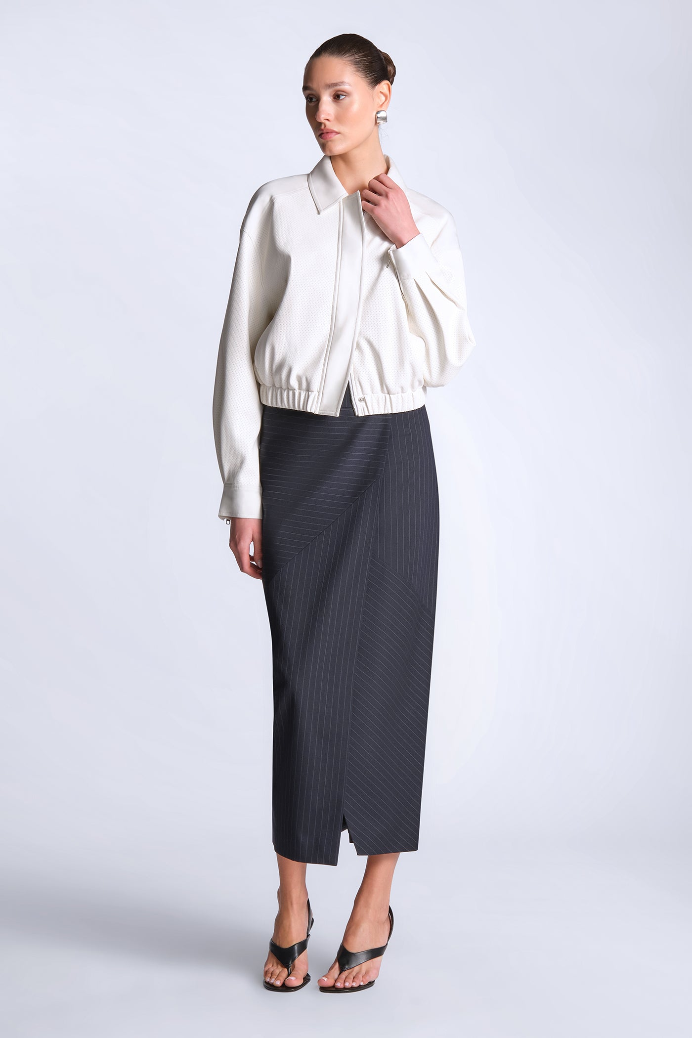 BCBGMAXAZRIA Maya Jacket Snow White