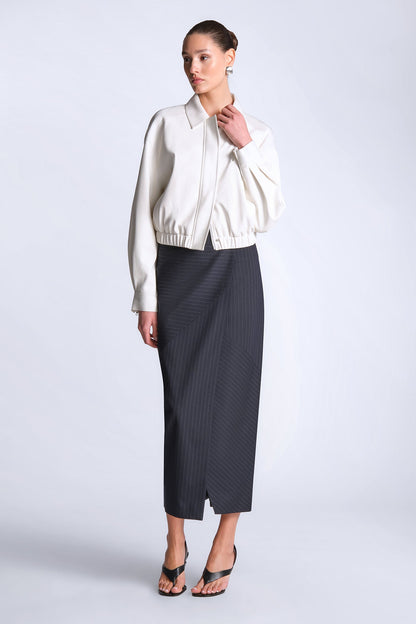 BCBGMAXAZRIA Maya Jacket Snow White