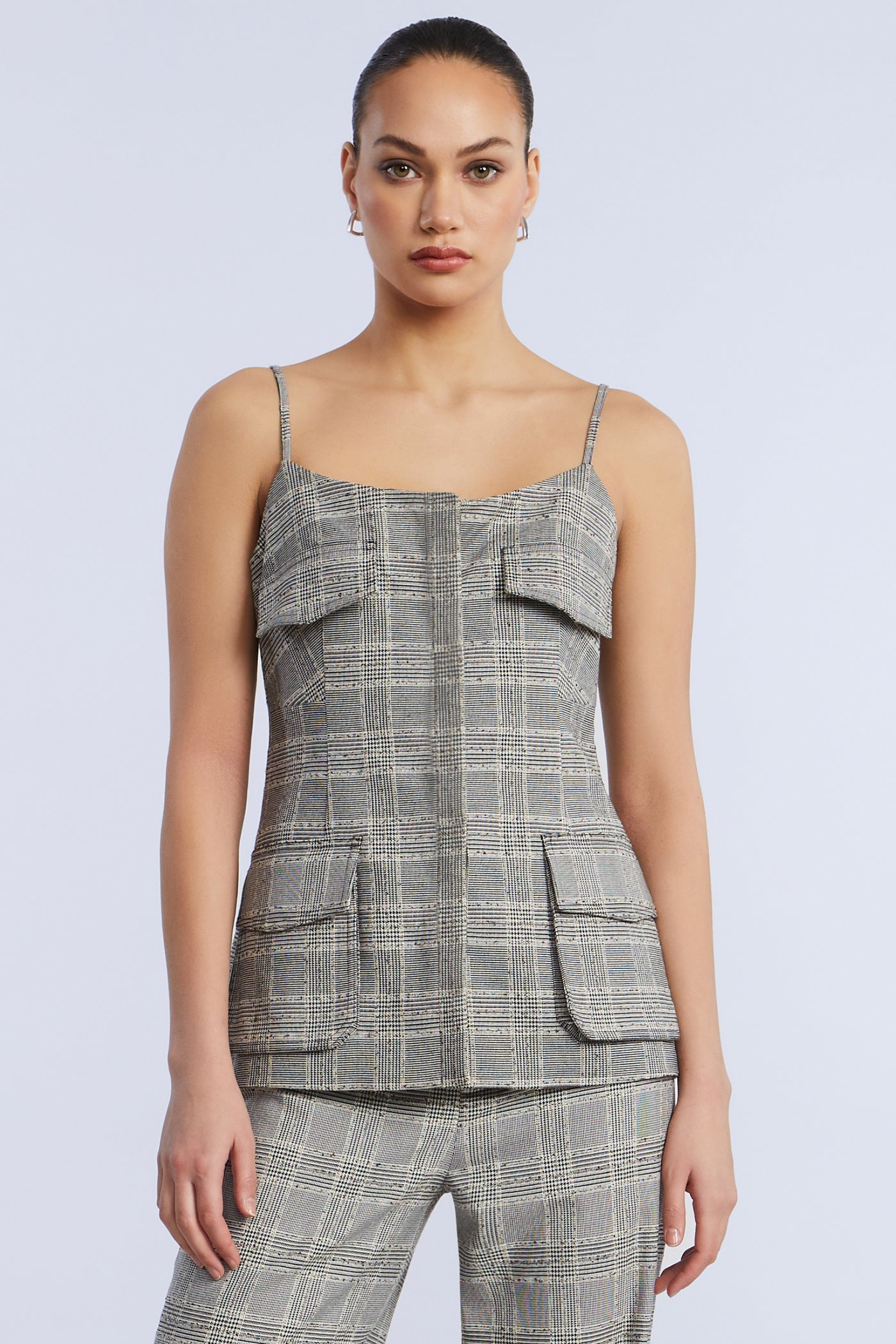 BCBGMAXAZRIA Glen Plaid Vest Glen Plaid