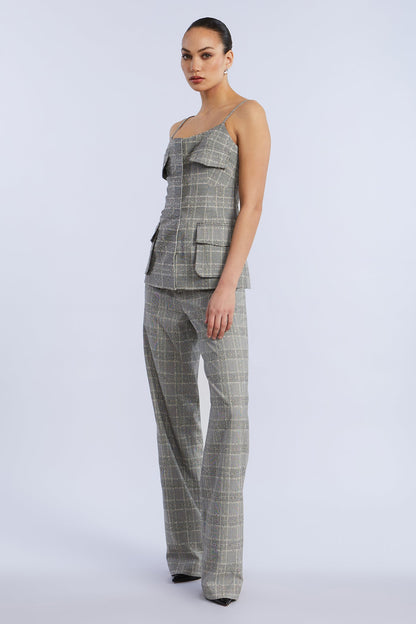 BCBGMAXAZRIA Glen Plaid Vest Glen Plaid
