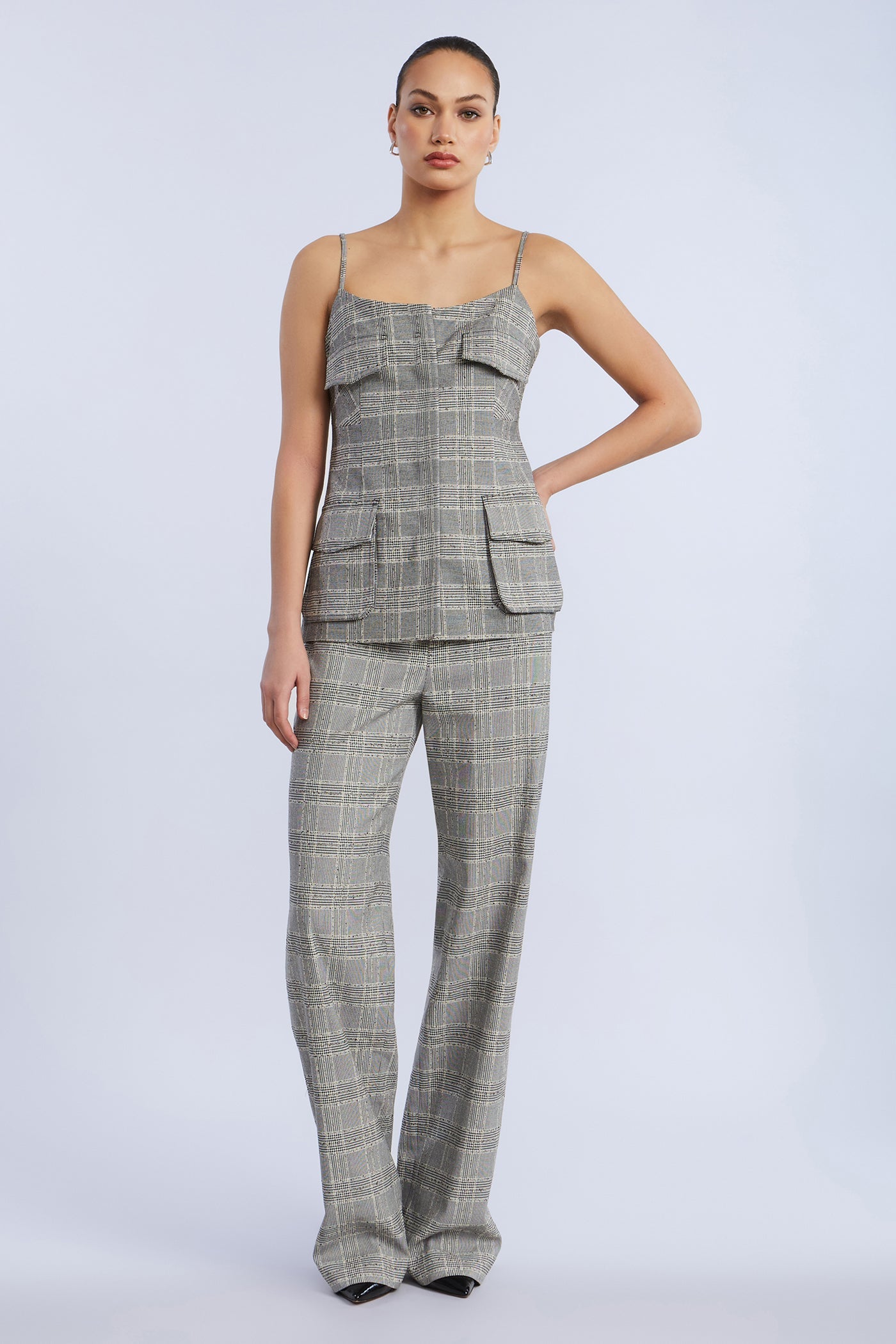 BCBGMAXAZRIA Glen Plaid Vest Glen Plaid