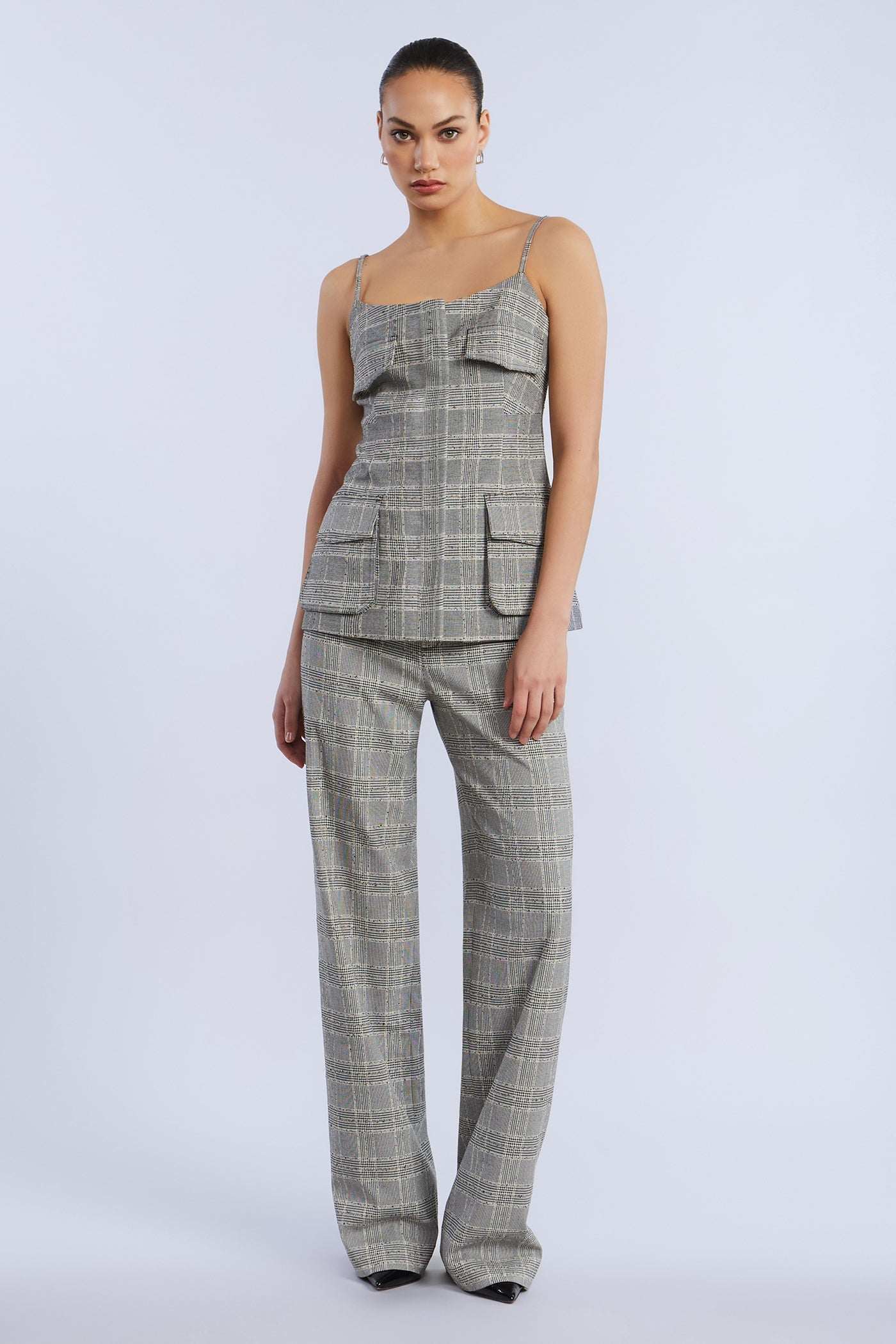 BCBGMAXAZRIA Glen Plaid Vest Glen Plaid