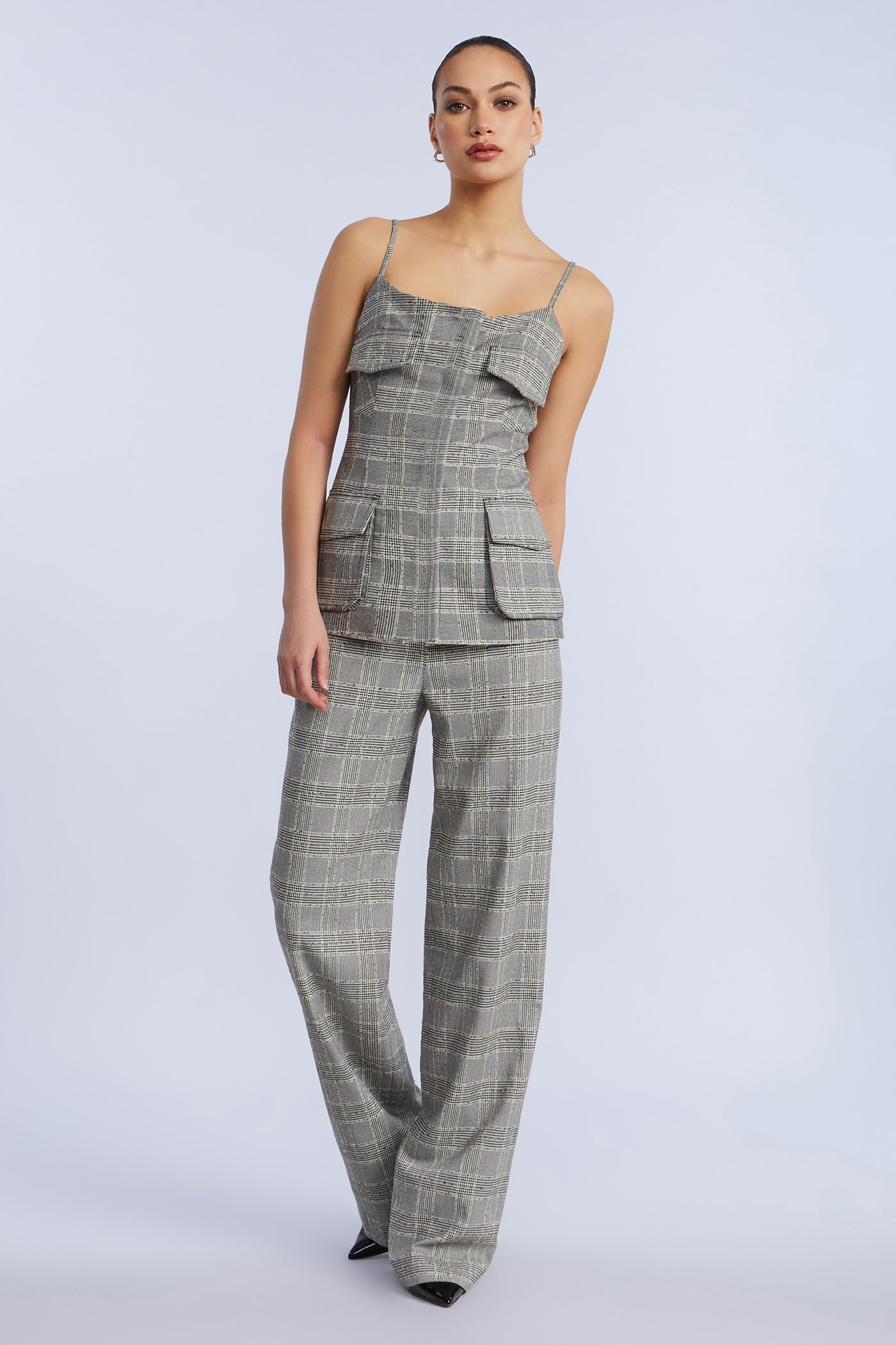 BCBGMAXAZRIA Glen Plaid Vest Glen Plaid