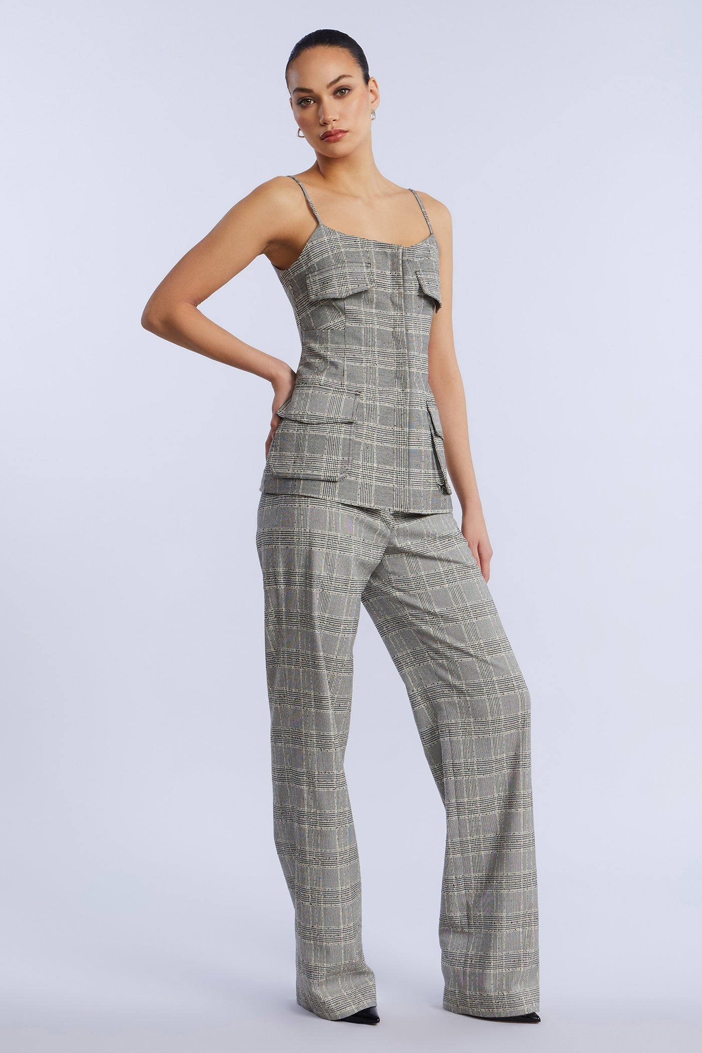 BCBGMAXAZRIA Glen Plaid Vest Glen Plaid
