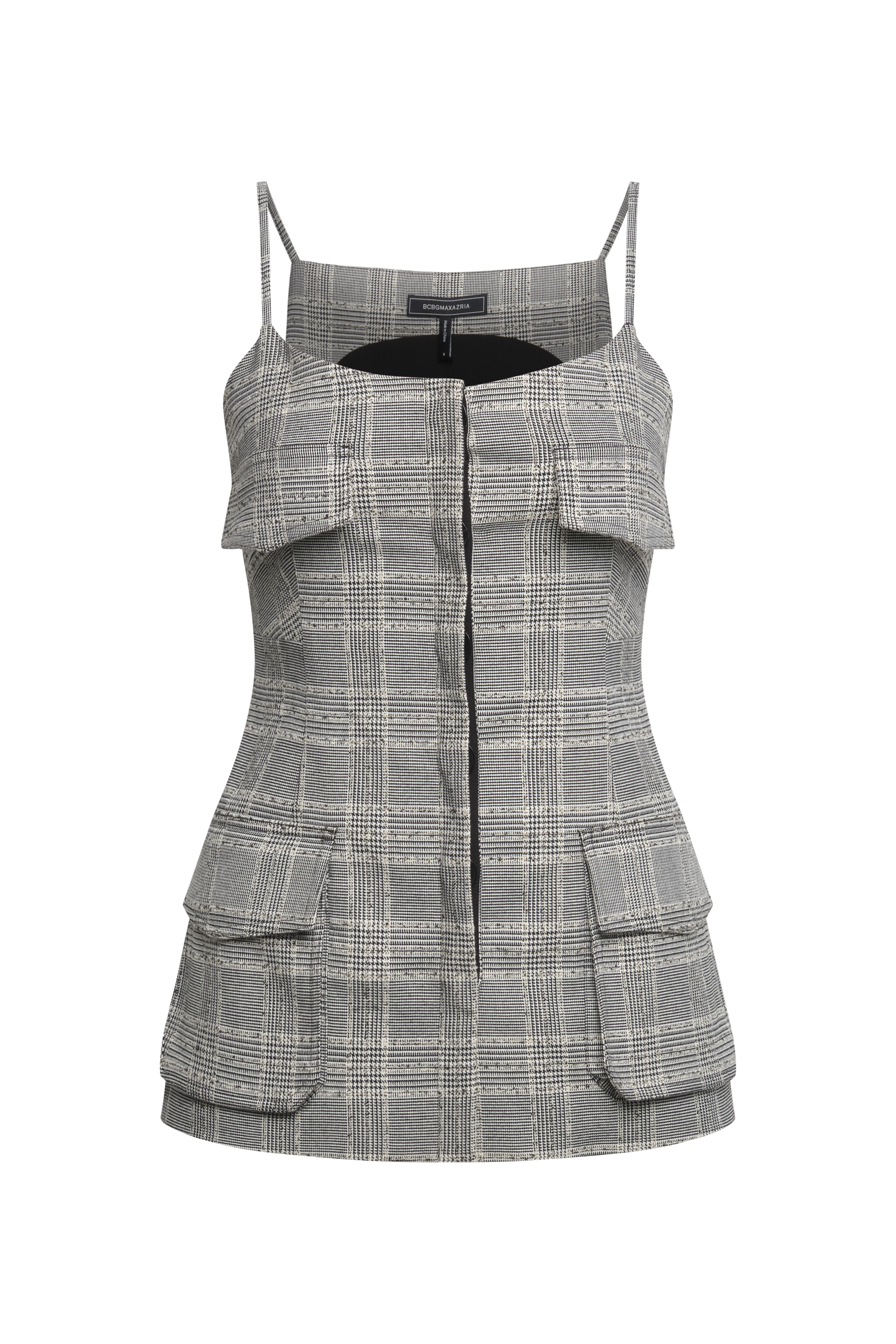 BCBGMAXAZRIA Glen Plaid Vest Glen Plaid
