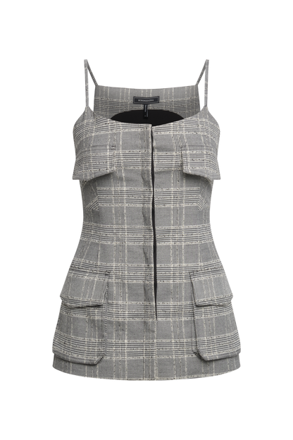 BCBGMAXAZRIA Glen Plaid Vest Glen Plaid