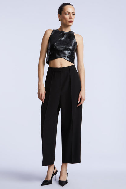 BCBGMAXAZRIA Tess Top Black