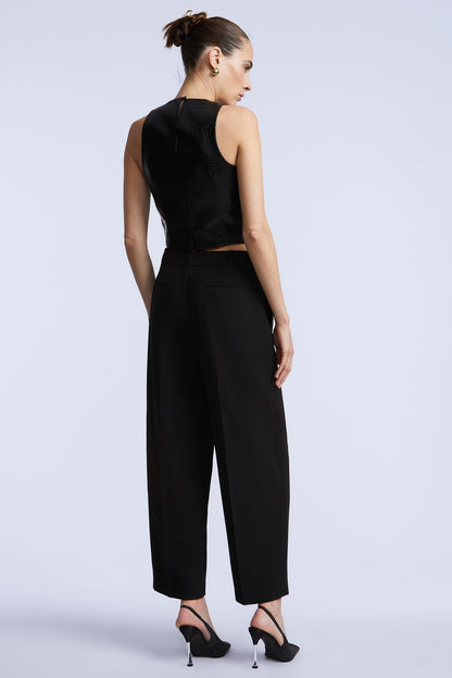 BCBGMAXAZRIA Tess Top Black