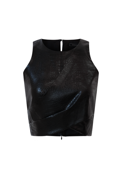 BCBGMAXAZRIA Tess Top Black