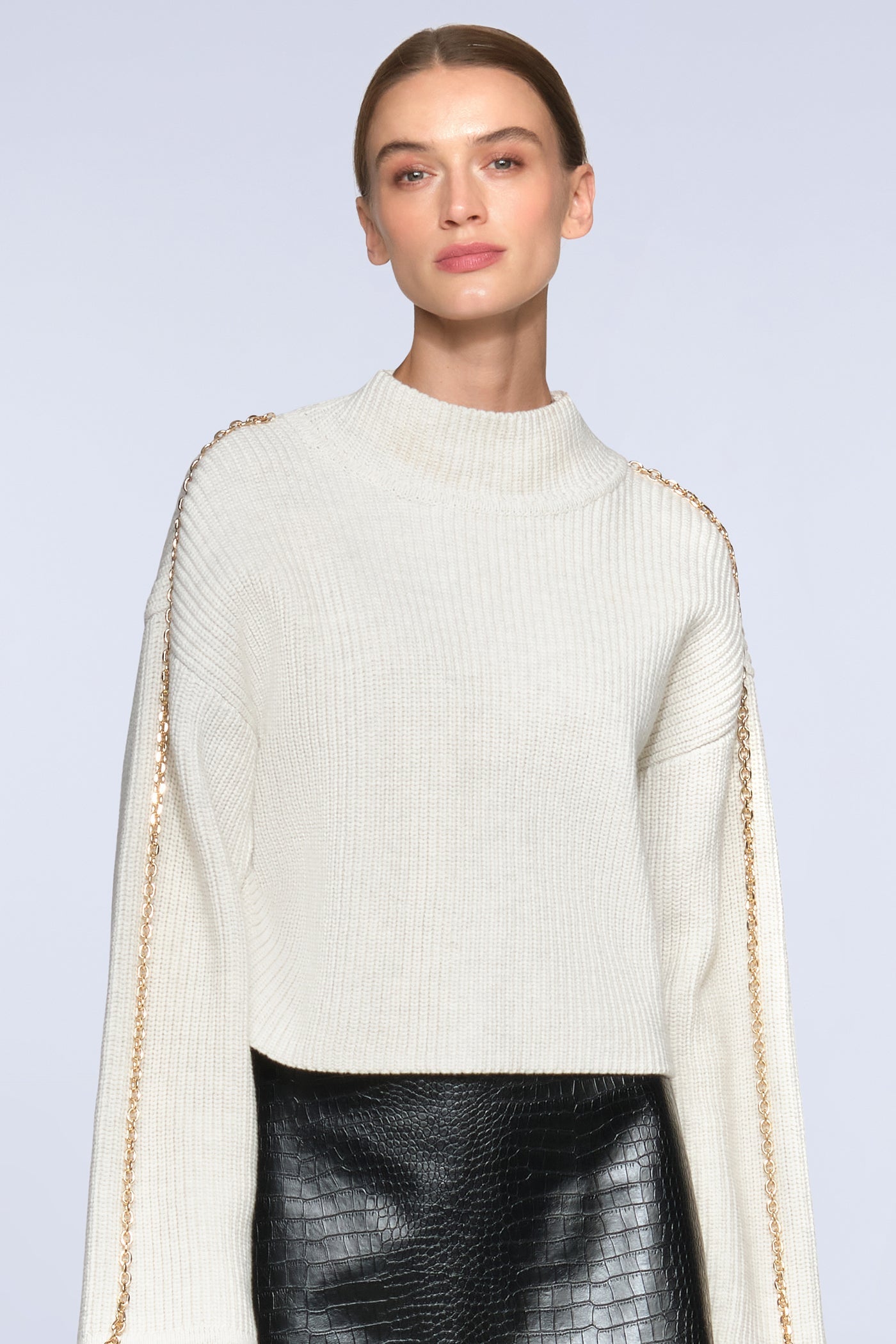 BCBGMAXAZRIA Juno Sweater Gardenia