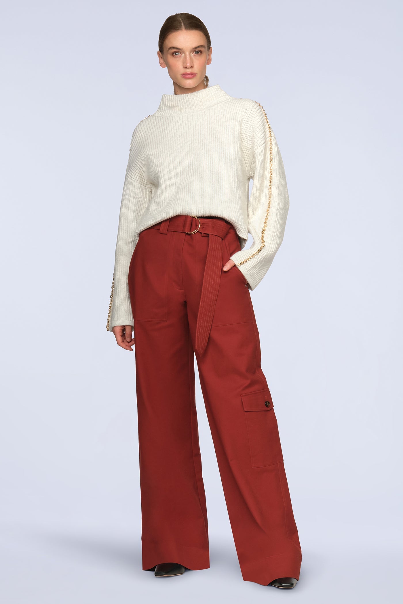 BCBGMAXAZRIA Juno Sweater Gardenia