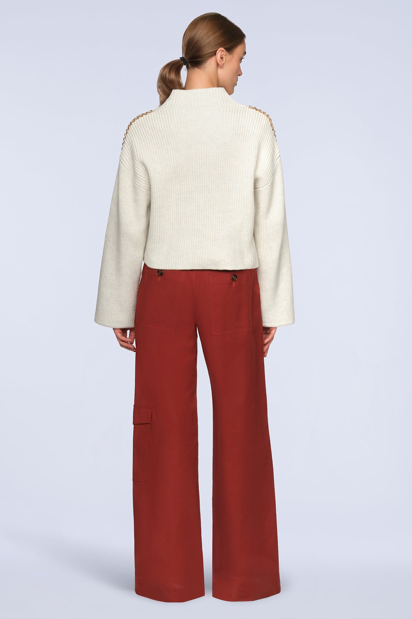 BCBGMAXAZRIA Juno Sweater Gardenia