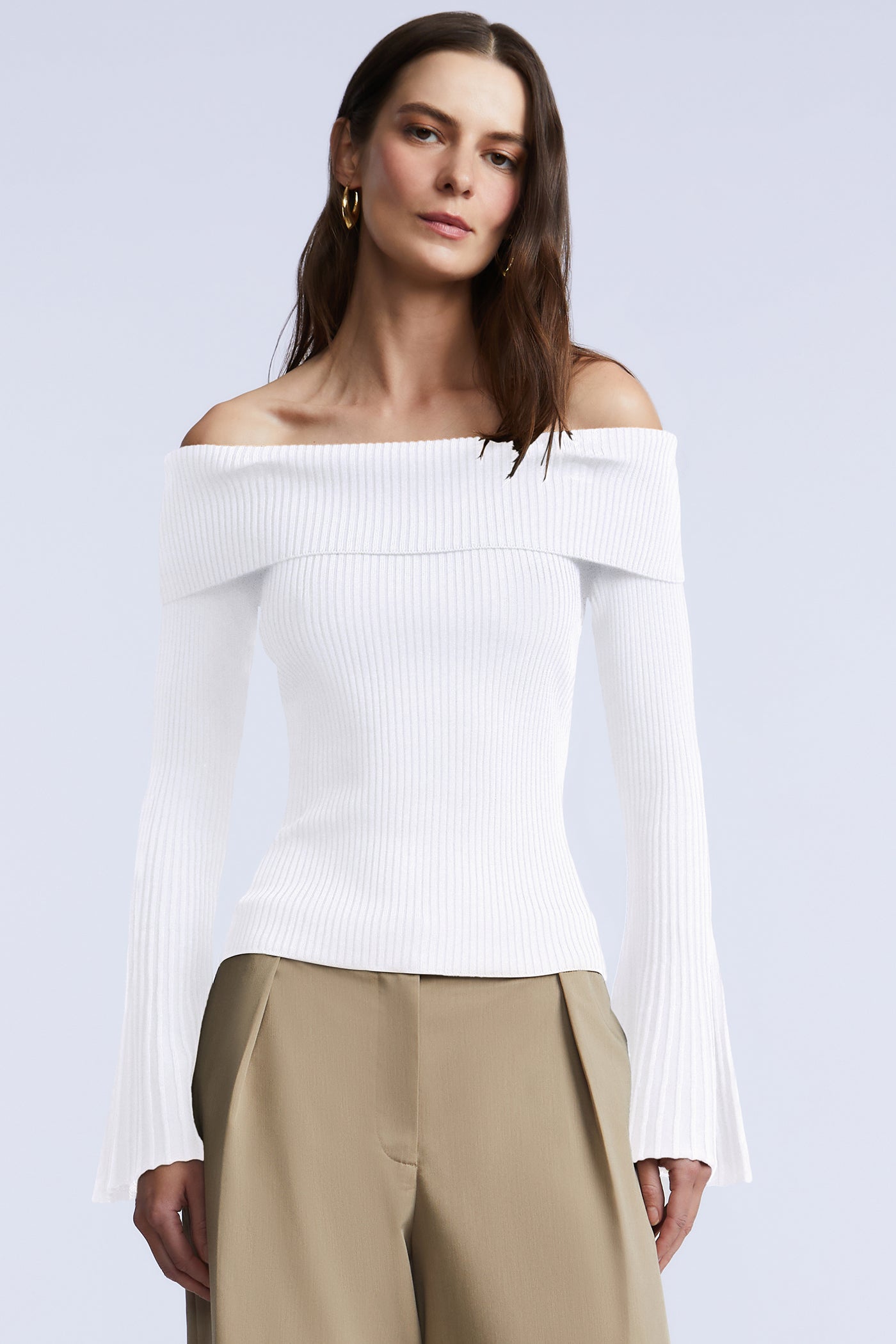 BCBGMAXAZRIA Sierra Sweater Gardenia