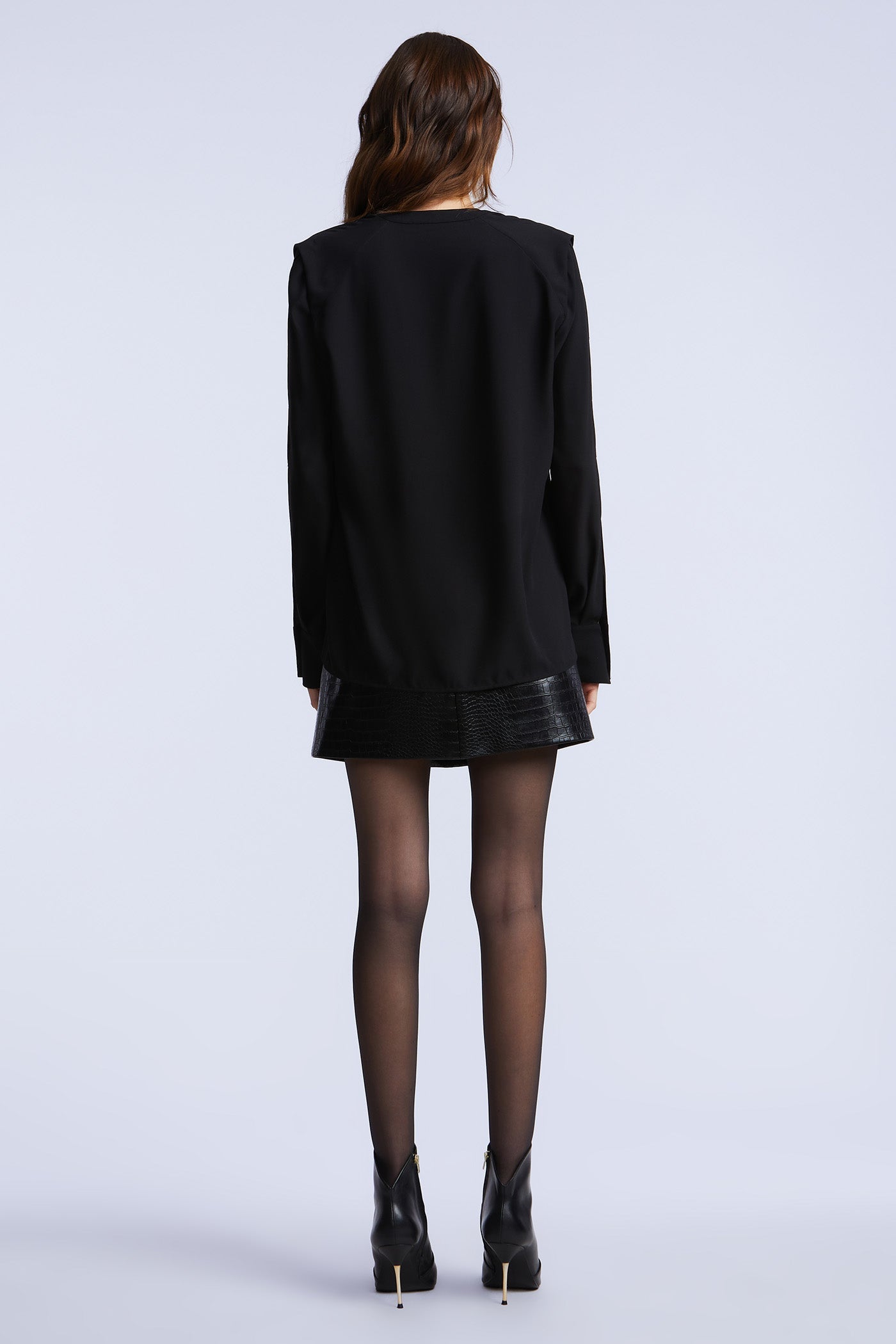 BCBGMAXAZRIA Maura Blouse Black
