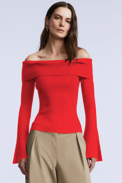 BCBGMAXAZRIA Sierra Sweater Coral
