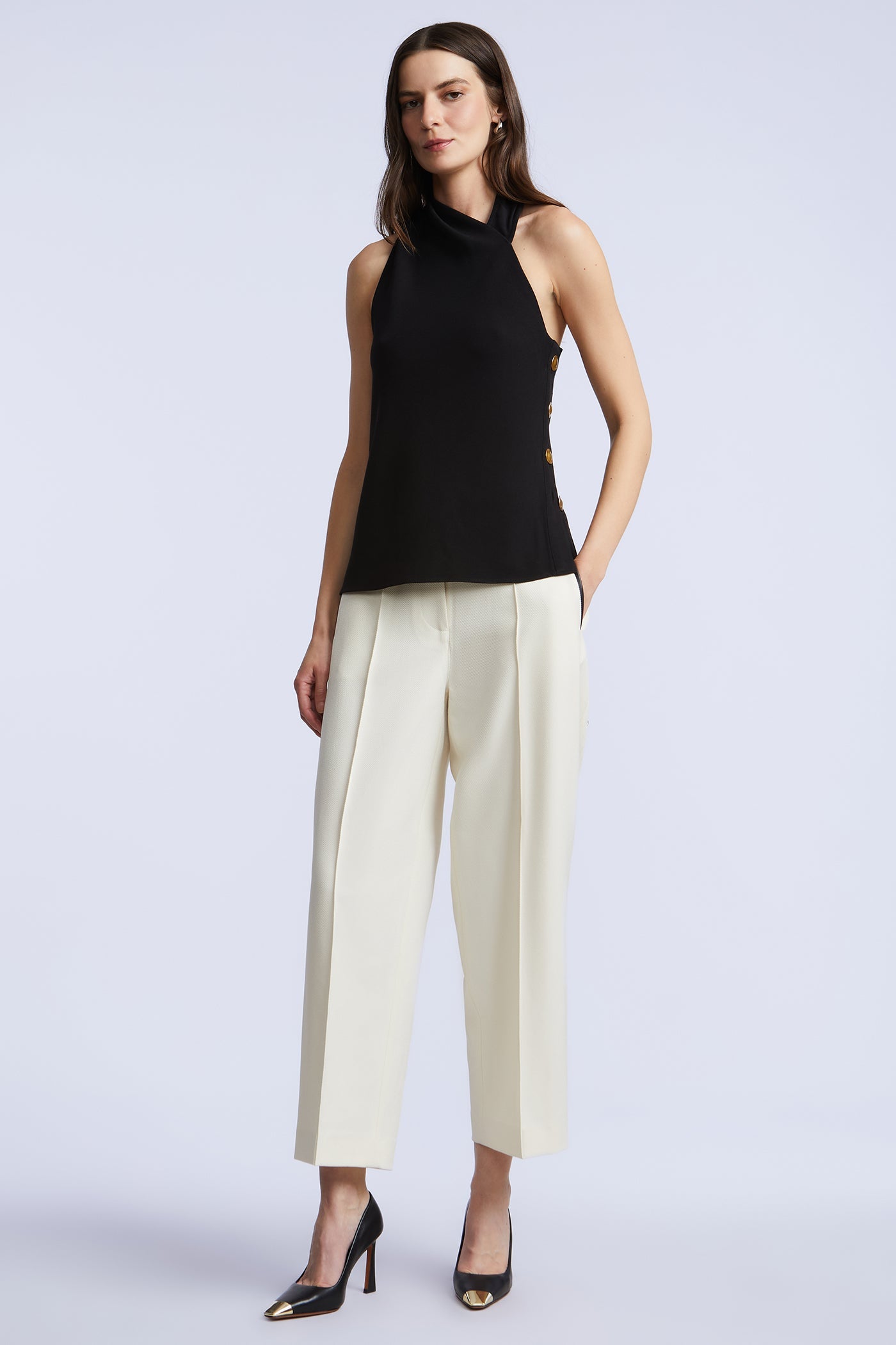 BCBGMAXAZRIA Carol Top Black