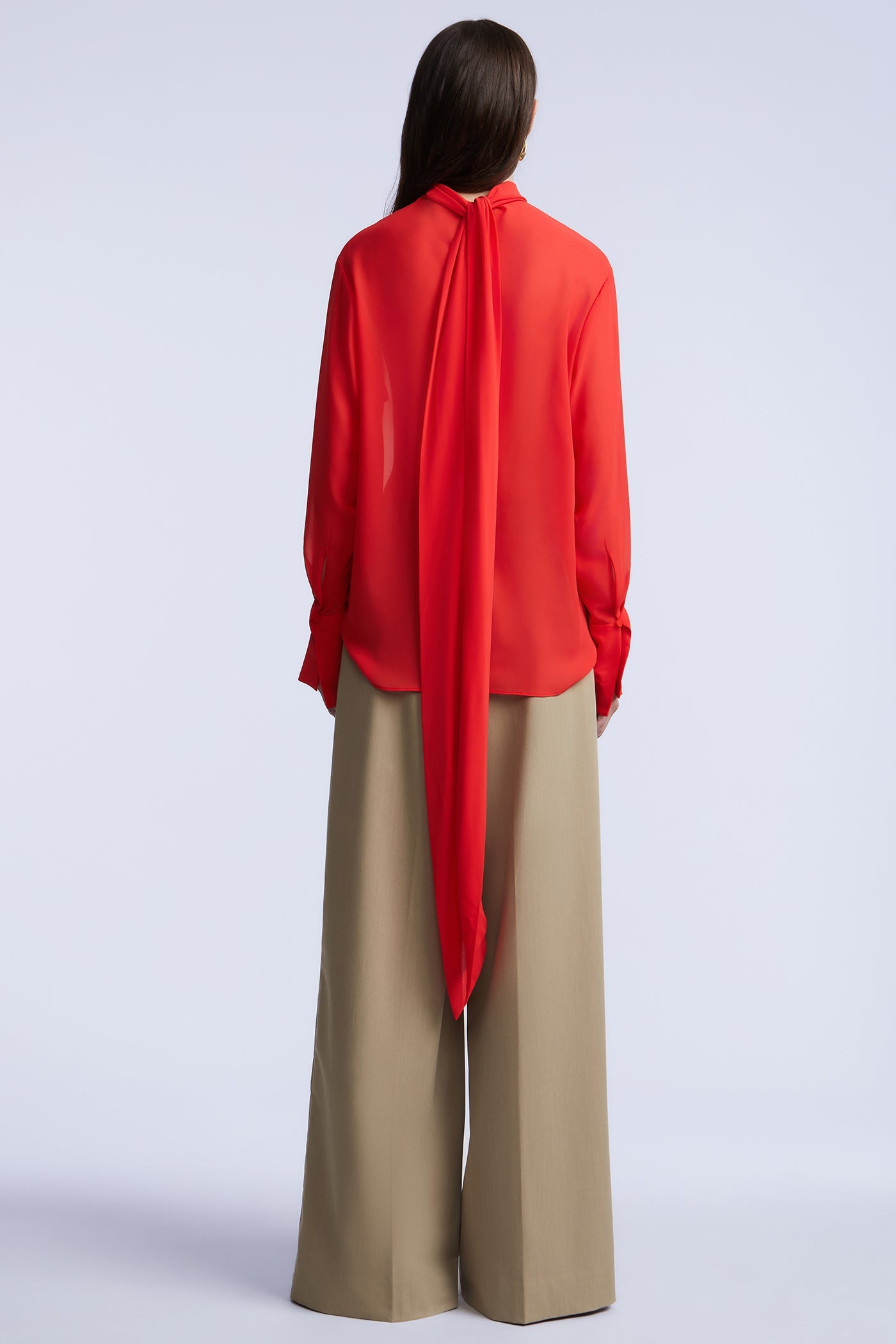 BCBGMAXAZRIA Elowen Blouse Coral