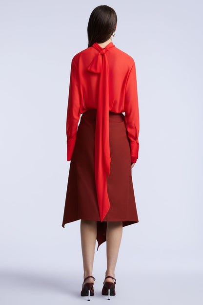 BCBGMAXAZRIA Elowen Blouse Coral
