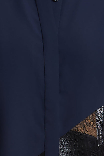 BCBGMAXAZRIA Lex Blouse Dark Sapphire