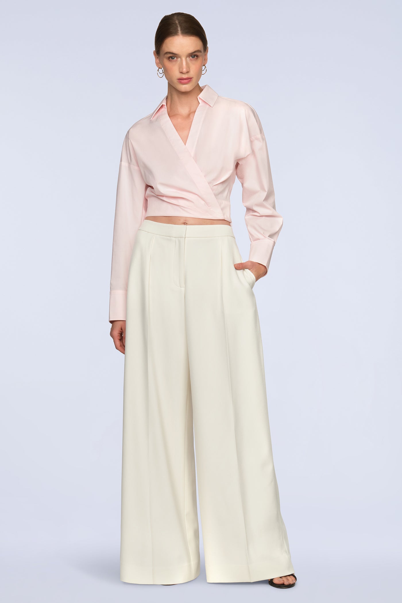 BCBGMAXAZRIA Ciara Shirt Pink Blush