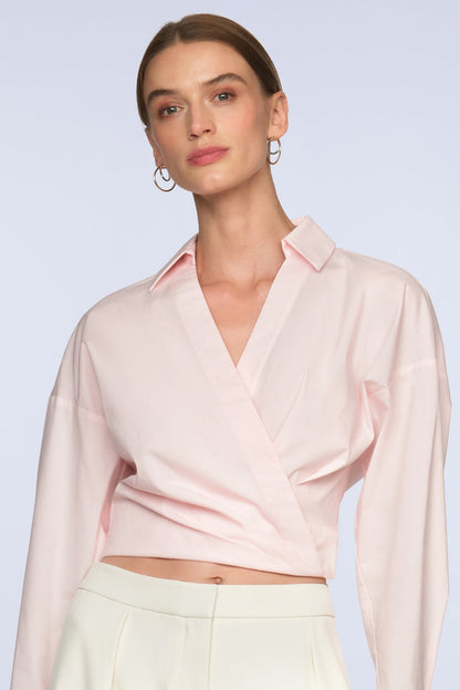 BCBGMAXAZRIA Ciara Shirt Pink Blush