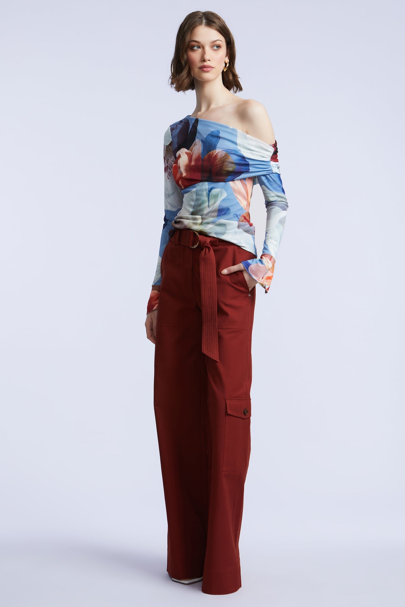 BCBGMAXAZRIA Jo Cargo Pant Rust