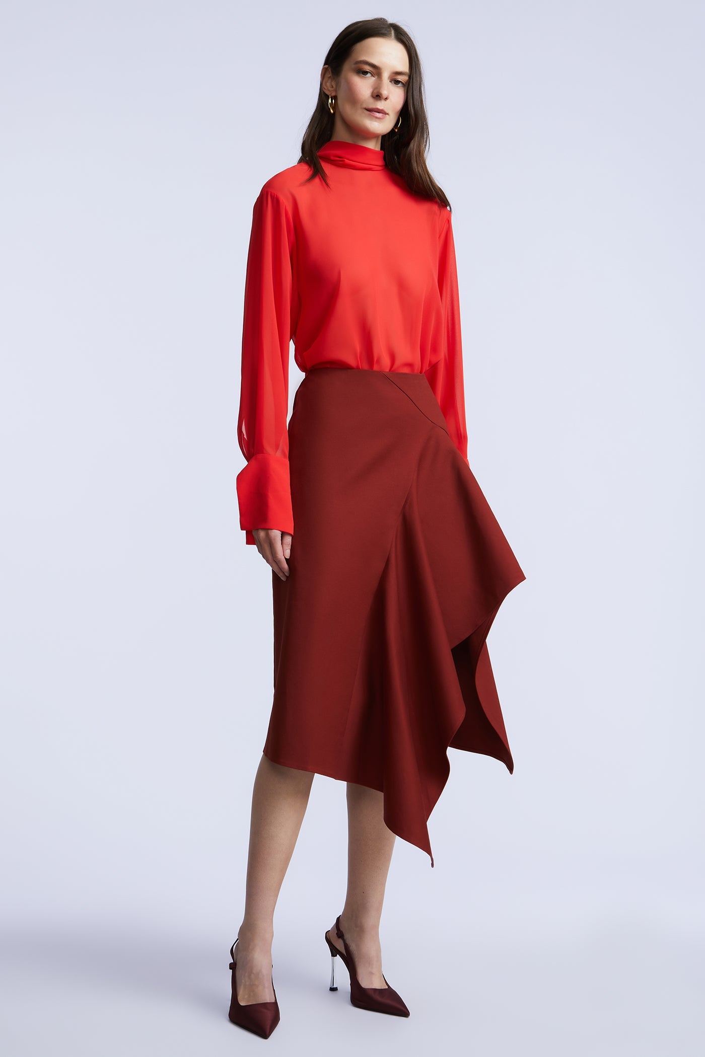 BCBGMAXAZRIA Emma Skirt Rust