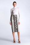 Snakeskin Black & White Print