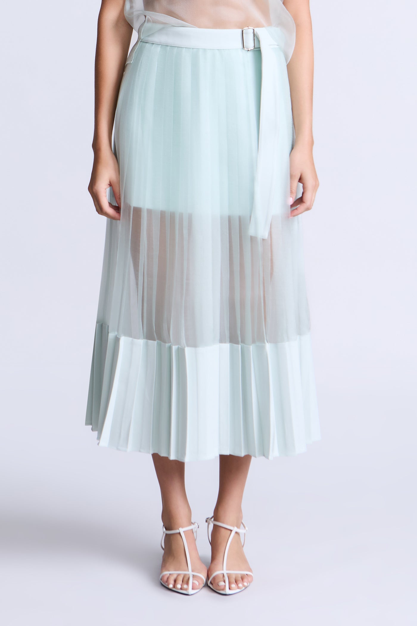 BCBGMAXAZRIA Erin Skirt Aqua