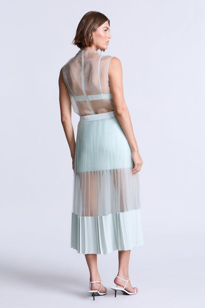 BCBGMAXAZRIA Erin Skirt Aqua