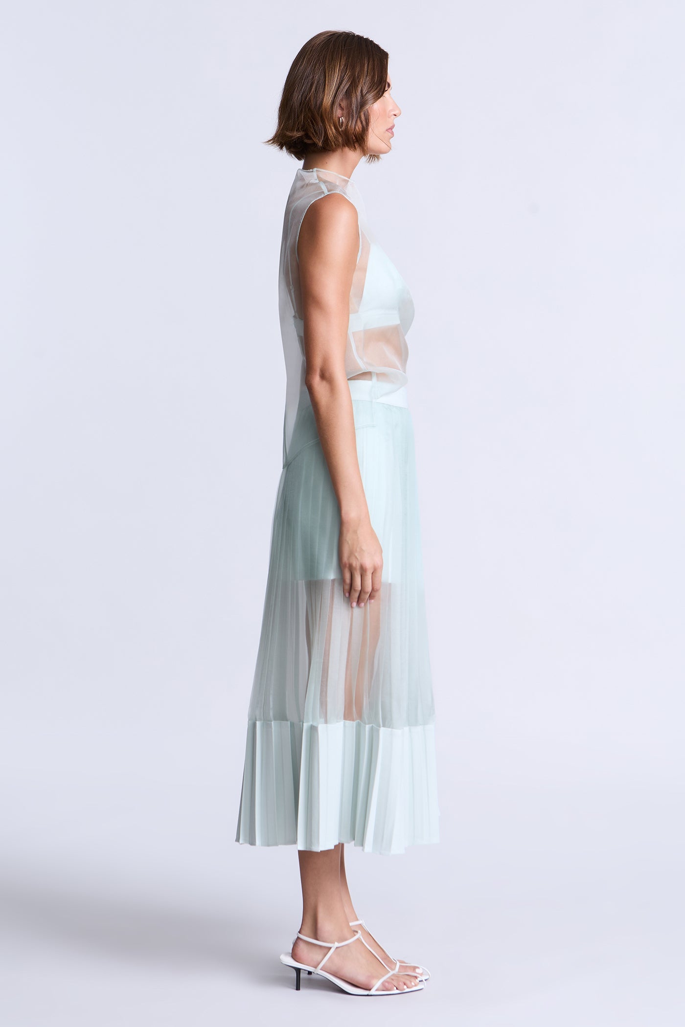 BCBGMAXAZRIA Erin Skirt Aqua