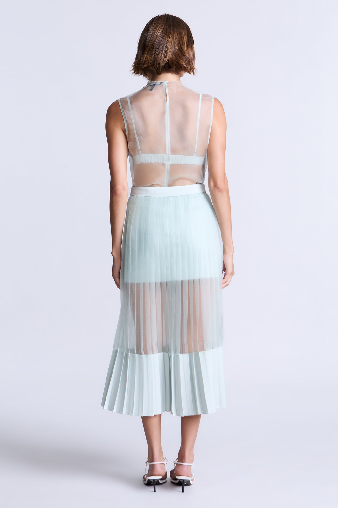 BCBGMAXAZRIA Erin Skirt Aqua
