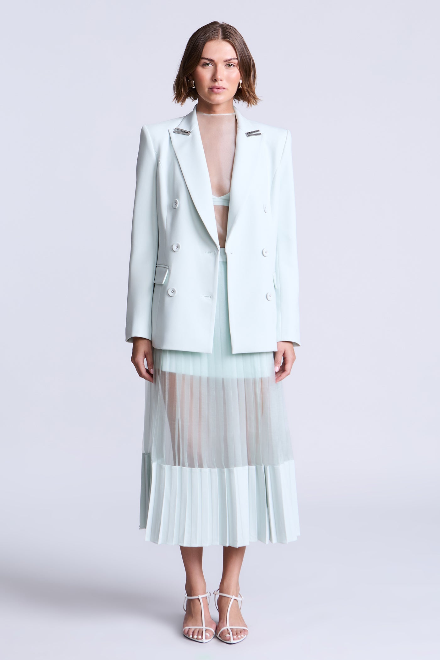 BCBGMAXAZRIA Erin Skirt Aqua