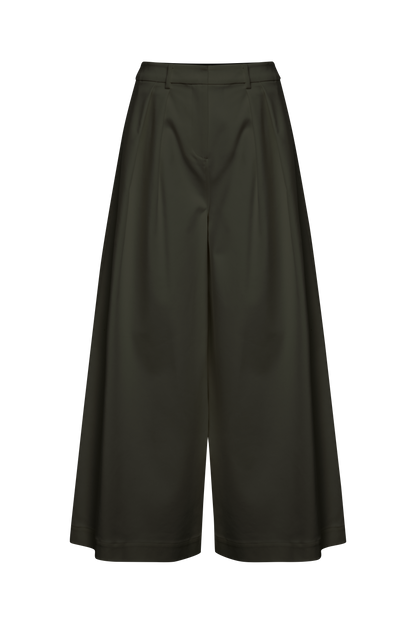 BCBGMAXAZRIA Pleated Front Crop Pant Rosin