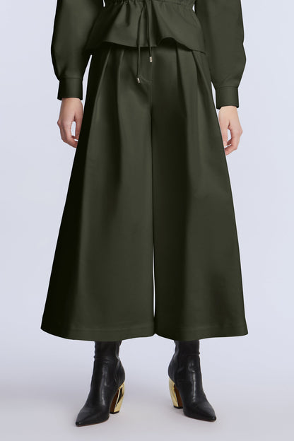 BCBGMAXAZRIA Pleated Front Crop Pant Rosin