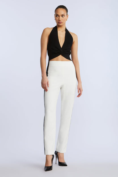 BCBGMAXAZRIA Tux Pant White/Black