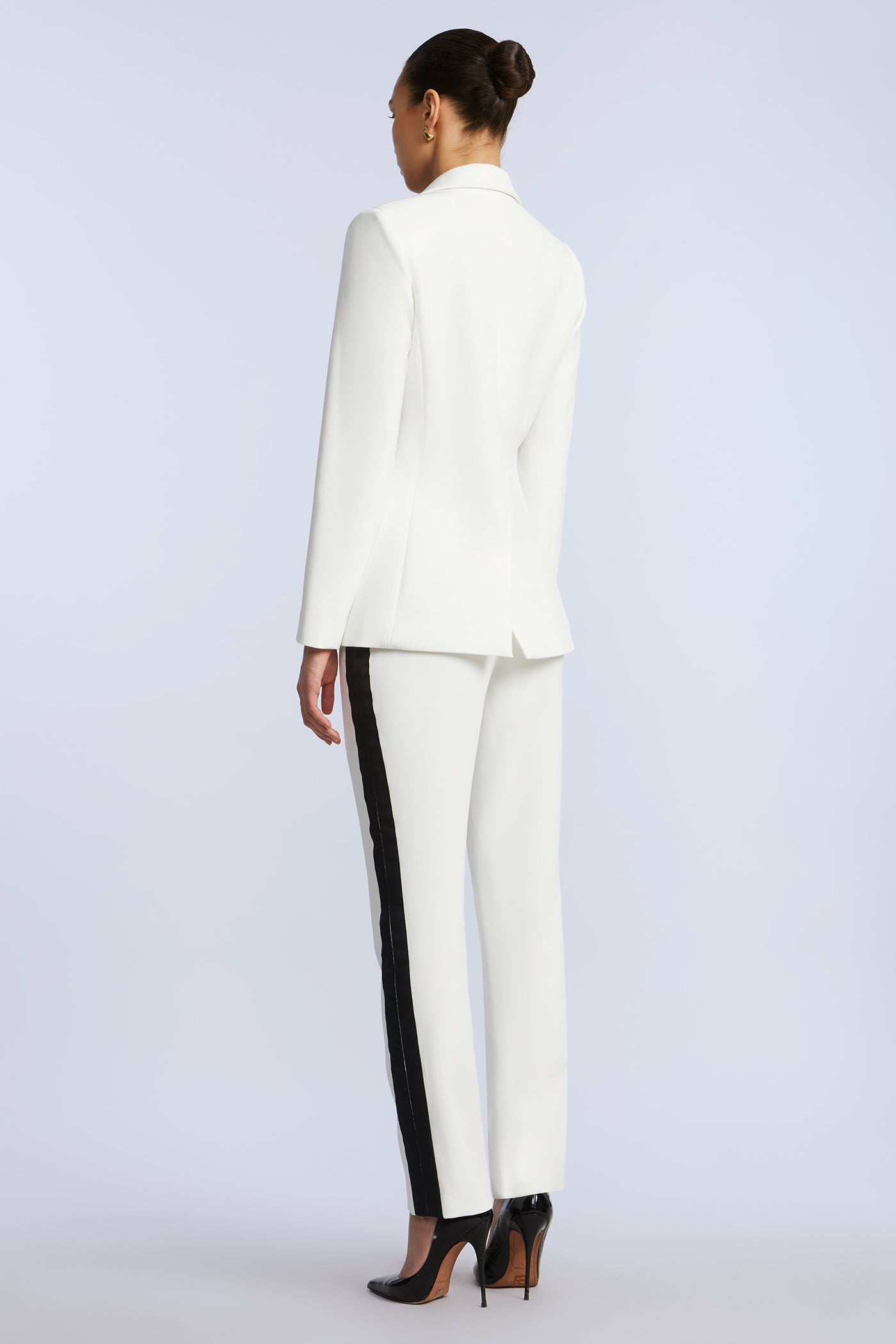 BCBGMAXAZRIA Tux Pant White/Black
