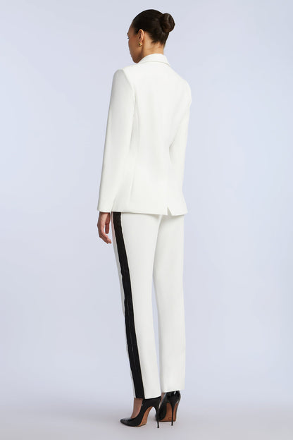 BCBGMAXAZRIA Tux Pant White/Black