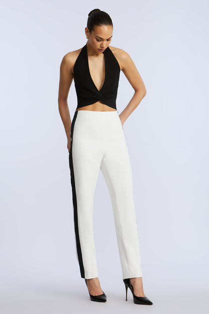 BCBGMAXAZRIA Tux Pant White/Black