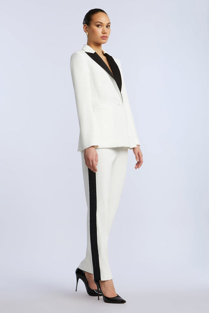 BCBGMAXAZRIA Tux Pant White/Black